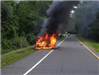 car on fire